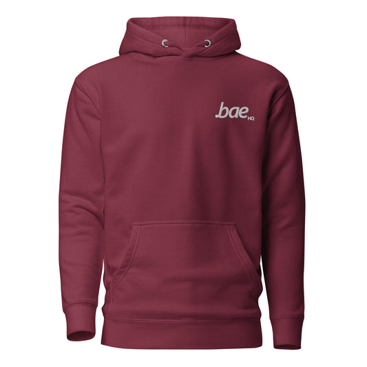 Burgundy/White Hoodie