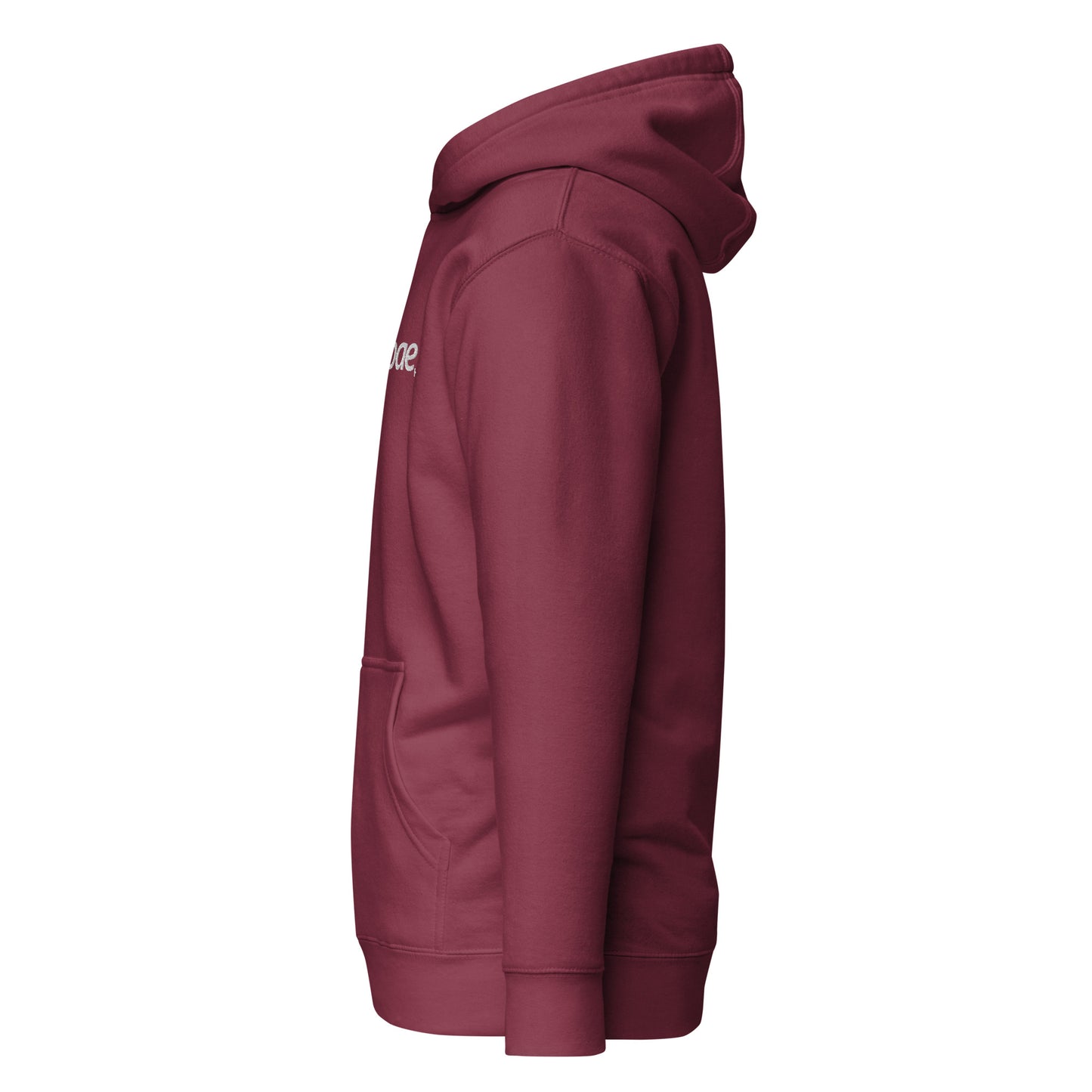 Burgundy/White Hoodie