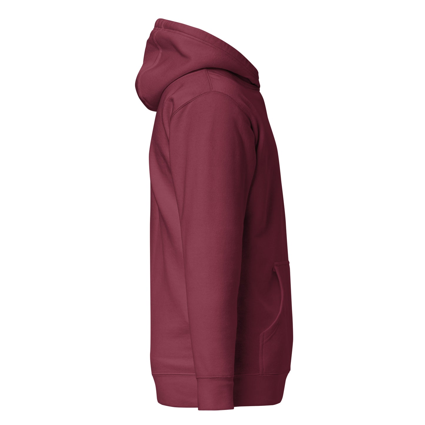 Burgundy/White Hoodie