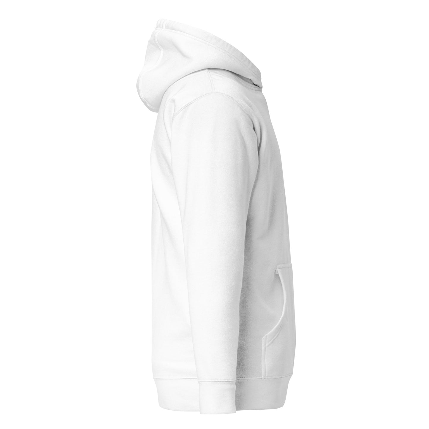 White/Burgundy Hoodie